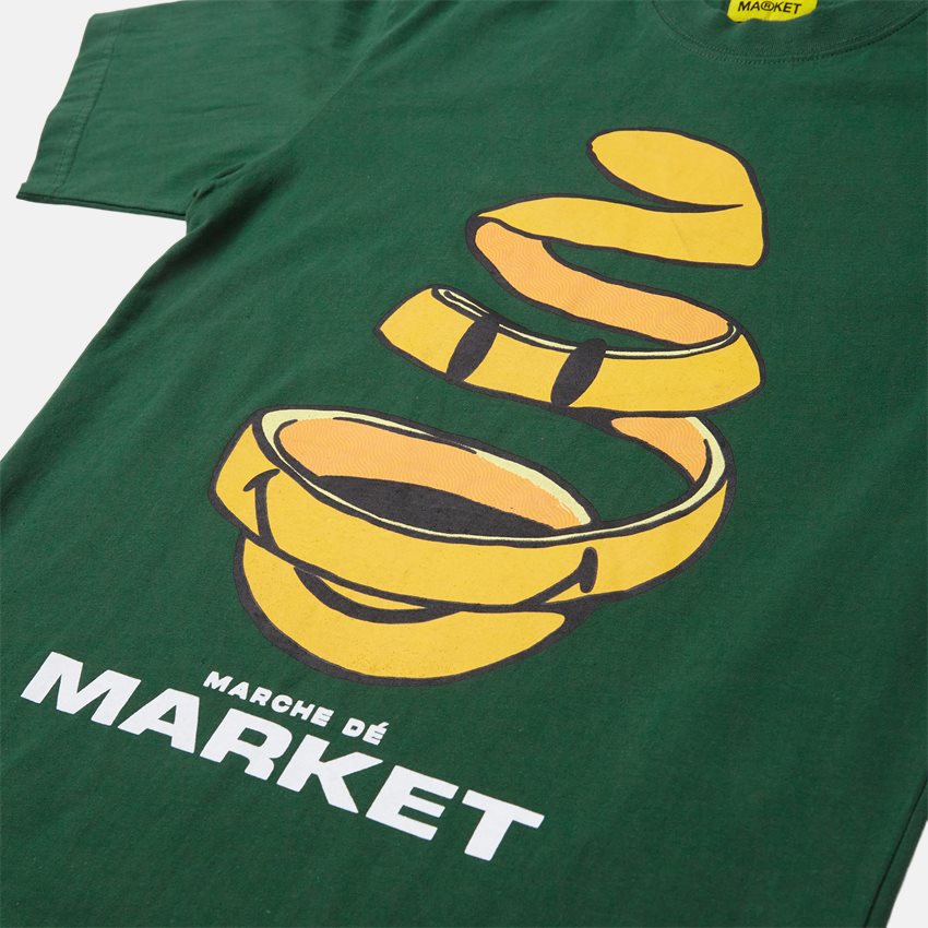 Market T-shirts SMILEY MARCHE DE MARKET  FOREST GREEN